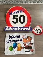 Feest pakket Abraham 50 jaar, Ophalen of Verzenden, Gebruikt, Versiering, Abraham of Sarah