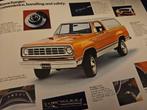 Brochure Dodge Ramcharger 1976 USA, Boeken, Auto's | Folders en Tijdschriften, Ophalen of Verzenden, Zo goed als nieuw, Overige merken