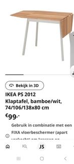 Ikea bamboe eettafel, Huis en Inrichting, Tafels | Eettafels, Ophalen of Verzenden, Zo goed als nieuw, Rechthoekig, 50 tot 100 cm