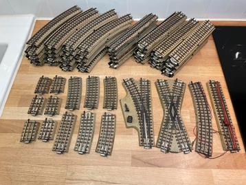 🔴 Grote partij Marklin rails. 92 stuks! beschikbaar voor biedingen