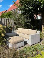 Loungeset, ook fijn voor de kleinere tuin!, Ophalen, Zo goed als nieuw, Kunststof, Hocker