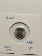 10 cent dubbeltje Juliana 1964, Postzegels en Munten, Munten | Nederland, Ophalen of Verzenden, Koningin Juliana, 10 cent, Losse munt