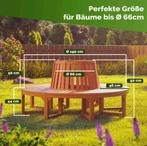 Boombank parkbank rond hout ø190 GRATIS BEZORGD!, Tuin en Terras, Verzenden, Nieuw