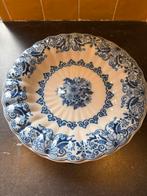 Makkumer Aardewerk bord met blauw decor, Ophalen of Verzenden