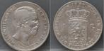 Nette zilveren 1 gulden 1857 - Willem 3, Postzegels en Munten, Munten | Nederland, Zilver, 1 gulden, Koning Willem III, Losse munt