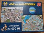Jan van Haasteren-Vertrekhal/Tropisch zwemparadijs 2x1000!, Ophalen of Verzenden, 500 t/m 1500 stukjes, Zo goed als nieuw, Legpuzzel