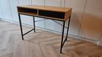 Jysk Bureau TRAPPEDAL 48x95 1 lade eiken kleur/zwart, Ophalen, Zo goed als nieuw, Bureau