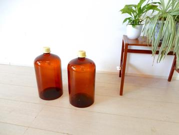 XXL retro vintage apothekersfles vaas fles glasjaren 60 / 70 beschikbaar voor biedingen