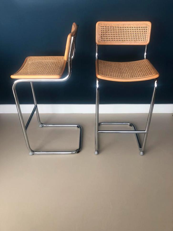 Cesca barstoel/ krukken bijzonder mooie staat, Huis en Inrichting, Barkrukken, Zo goed als nieuw, 60 tot 90 cm, 2 krukken, Ophalen of Verzenden