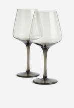 20 stuks Zwarte Ombre Wijnglazen - Nieuw!, Ophalen, ., Nieuw, Glas