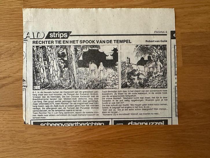 Rechter Tie krantenstrip nr. 6 – Algemeen Dagblad (1983), Verzamelen, Stripfiguren, Ophalen