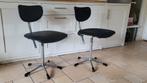 Vintage Gispen de Wit Bureaustoelen draaibare en verstelbare, Huis en Inrichting, Stoelen, Ophalen, Gebruikt, Twee, Zwart