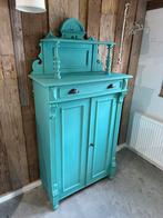 Brocante kastje azuur blauw, Antiek en Kunst, Antiek | Meubels | Kasten, Ophalen