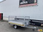 Bij Impex Eduard plateauwagen enkelas ongeremd 260x150 cm, Auto diversen, Aanhangers en Bagagewagens, Nieuw