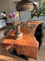 200 jaar oude Boomstam tafel  Lychee 2,95m, Ophalen, 200 cm of meer, 50 tot 100 cm, Zo goed als nieuw