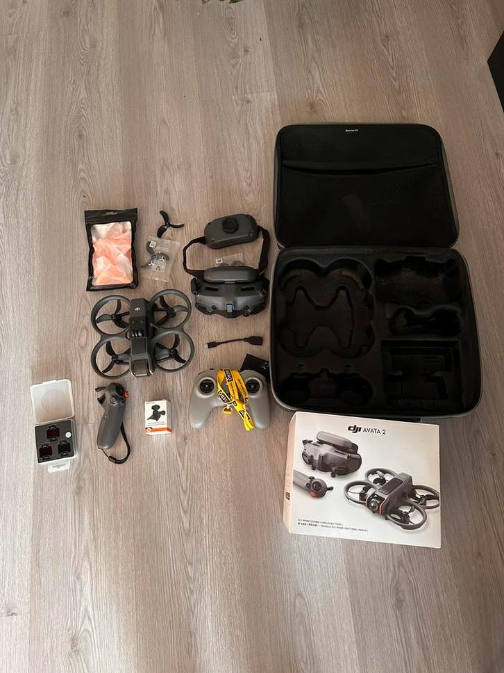 DJI Avata 2 complete set, Audio, Tv en Foto, Drones, Zo goed als nieuw, Ophalen of Verzenden