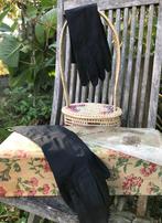 Avondhandschoenen - zwart - vintage - Maison de Bonneterie, Antiek en Kunst, Antiek | Kleding en Accessoires, Ophalen of Verzenden
