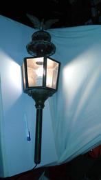 vintage koetslamp voordeurlamp koper met adelaar elektrisch, Antiek en Kunst, Ophalen of Verzenden