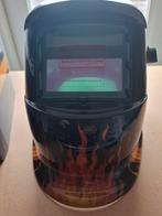 Lashelm met vlammen design, Ultraviolet, Ophalen of Verzenden, Gebruikt