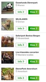 Uitstapje naar keuze, Tickets en Kaartjes, Drie personen of meer, Ticket of Toegangskaart