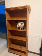 Massief Grenen Boekenkast - Landelijke Stijl, Met plank(en), Gebruikt, 25 tot 50 cm, 50 tot 100 cm