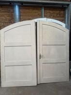 Dubbele garagedeuren -getoogd-, Ophalen, Gebruikt, Garagedeur, Hout