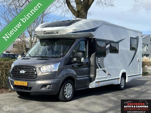 Chausson 718 XLB Limited 2 x airco Queens en Hefbed, Caravans en Kamperen, Campers, Bedrijf, Half-integraal, tot en met 4, Chausson