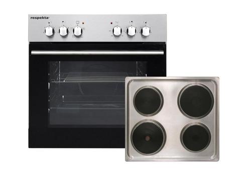 Respekta inbouw oven en kookplaat set EB6000SETIXN, Witgoed en Apparatuur, Ovens, Nieuw, Inbouw, Oven, 45 tot 60 cm, 45 tot 60 cm