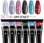 6 stuks Polygel 15ml voor Nagels/Nagelspullen/Nail art, Sieraden, Tassen en Uiterlijk, Uiterlijk | Cosmetica en Make-up, ., Nieuw