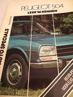 Nederlands Peugeot 504 vraagbaak óók de lange 504 Familiale, Ophalen of Verzenden