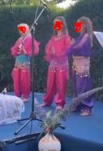 Roze en paarse kinder kostuums oosters, Ophalen of Verzenden, Kleding, Maat 34 (XS) of kleiner, Overige thema's