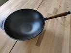 Skeppshult Gietijzeren Wokpan 32cm, Gietijzer, Ophalen of Verzenden, Zo goed als nieuw, Keramische plaat