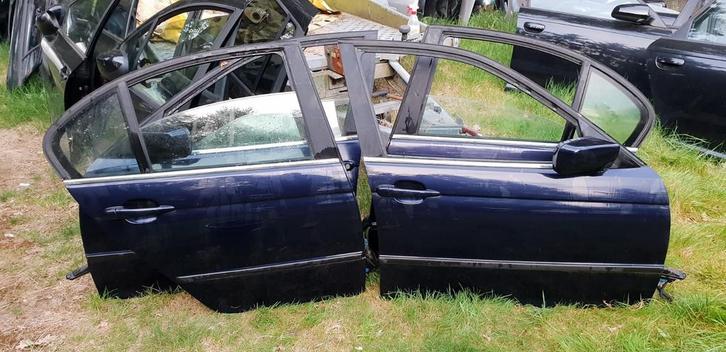 BMW 3SERIE E46 PORTIEREN RV+RA  SEDAN BJ 98 TOT 2004, Auto-onderdelen, Carrosserie en Plaatwerk, Deur, Gebruikt, Ophalen of Verzenden
