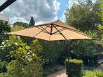 Zweefparasol 250x250cm ecru, Tuin en Terras, Parasols, Nieuw, Zweefparasol, Kantelbaar, 2 tot 3 meter