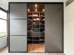 Luxe inloopkast met schuifdeuren – 2,90 m breed, Ophalen, 75 cm of meer, Glas, Zo goed als nieuw