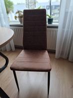 4 nagenoeg nieuwe eetkamer stoelen, Huis en Inrichting, Ophalen, Zo goed als nieuw, Bruin, Vier