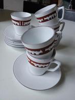 6 st kopjes espresso - retro, Ophalen of Verzenden, Zo goed als nieuw, Overige stijlen, Kop(pen) en/of Schotel(s)