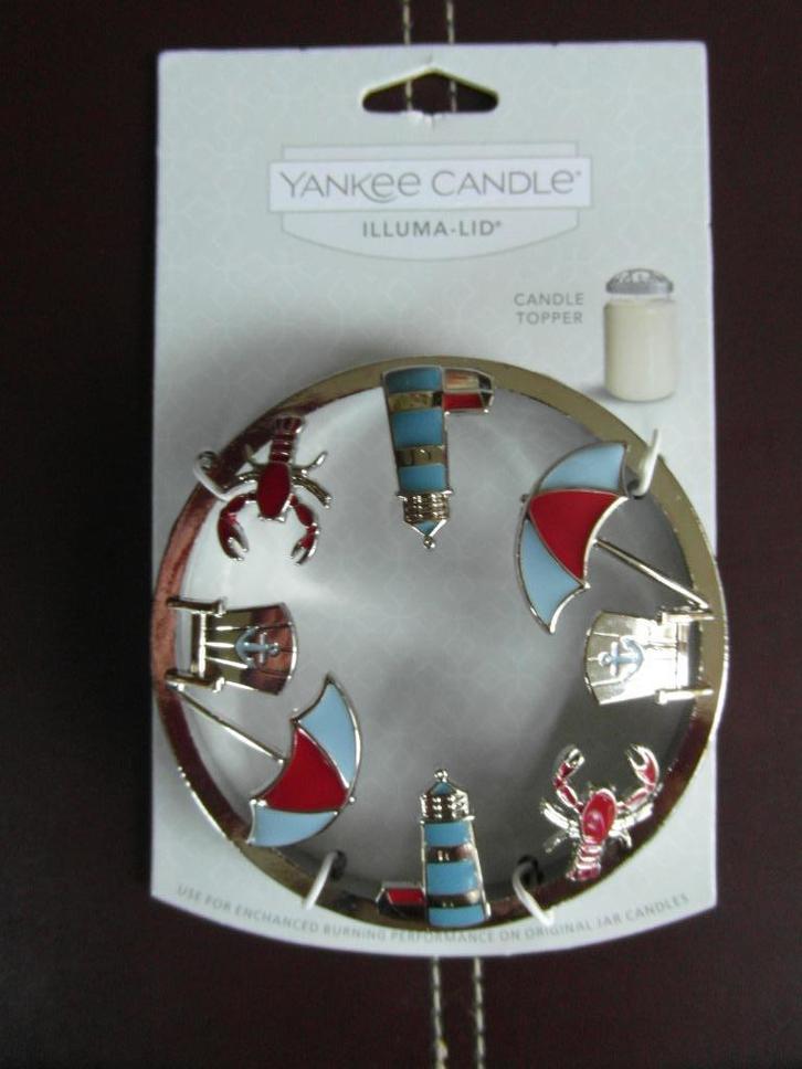 Yankee Candle  Illuma-Lid met ZOMER TAFREEL., Huis en Inrichting, Woonaccessoires | Kandelaars en Kaarsen, Nieuw, Kaars, Minder dan 25 cm