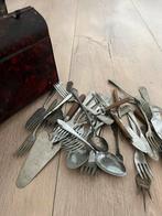 Antiek bestek met koffer, Antiek en Kunst, Antiek | Bestek, Ophalen of Verzenden
