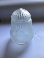 Vintage glazen plafond lamp, Antiek en Kunst, Antiek | Lampen, Ophalen of Verzenden