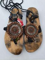 Zwart sandalen teen sandalen maat 38 een keer gedragen, Zwart, Zo goed als nieuw, Sandalen of Muiltjes, Ophalen of Verzenden