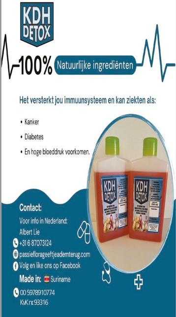 KDH Detox  beschikbaar voor biedingen