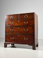 Engelse ladekast commode Mahonie 19e eeuw, Huis en Inrichting, Kasten | Ladekasten, Ophalen, Gebruikt, 25 tot 50 cm, Minder dan 100 cm