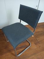 JESS stoel antracietgrijs met rvs, Huis en Inrichting, Stoelen, Ophalen, Zo goed als nieuw, Grijs, Eén