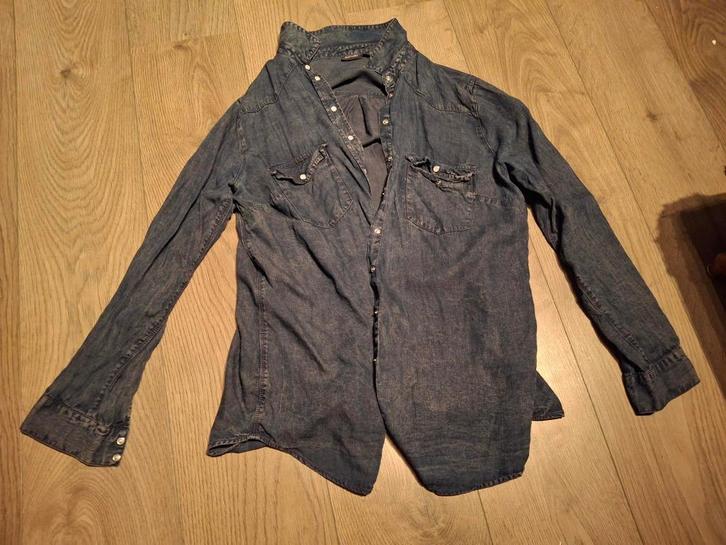 Blouse, maat L, Kleding | Dames, Blouses en Tunieken, Zo goed als nieuw, Maat 38/40 (M), Blauw, Ophalen