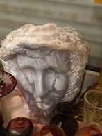 Halfedelstenen hoofd 10 kg beeldhouwwerk, Ophalen of Verzenden