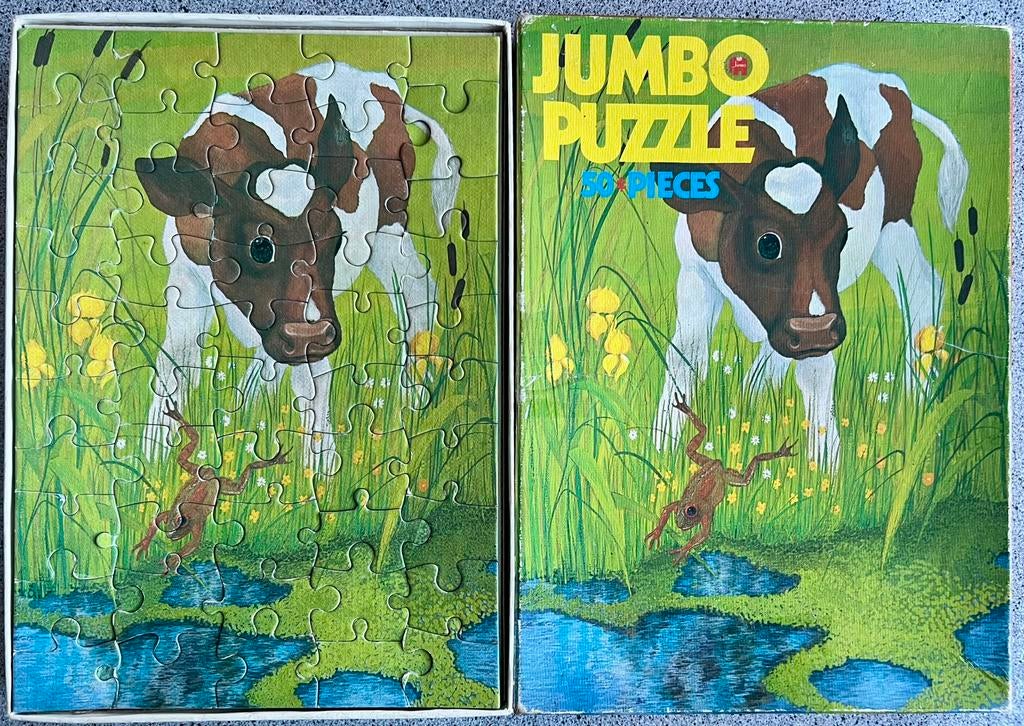 Vintage Jumbo kinderpuzzel 20 stukjes, Ophalen of Verzenden, 10 tot 50 stukjes, Zo goed als nieuw