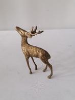 vintage messing-koperen hertje 17x12 cm, Ophalen of Verzenden