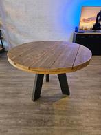 Industriële Eettafel ø110cm, Huis en Inrichting, Tafels | Eettafels, Ophalen, Gebruikt, Rond, Vier personen