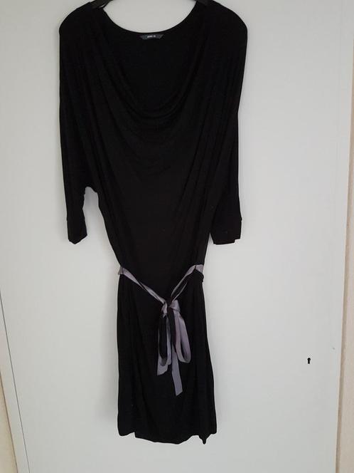 Jersey jurk, Kleding | Dames, Jurken, Zo goed als nieuw, Maat 42/44 (L), Zwart, Boven de knie, Ophalen of Verzenden